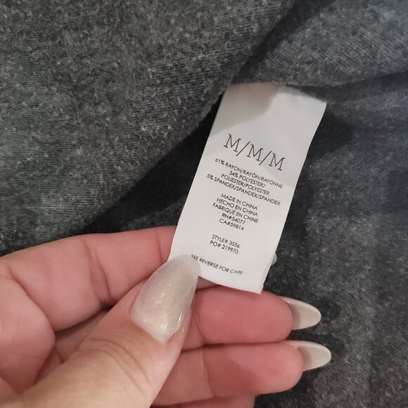 Cabi rebel Zip-Front Gray light jacket cartigan sweater zipper detail - Picture 7 of 9